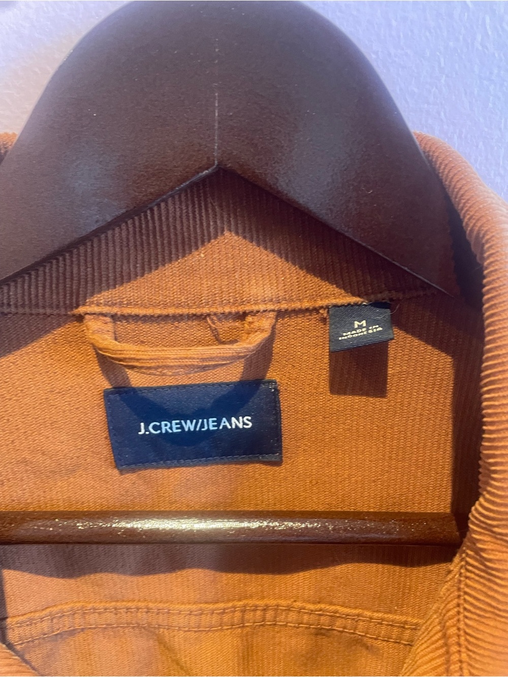 J. Crew Men's Corduroy Jacket in Rust Orange - Picture 3 of 5